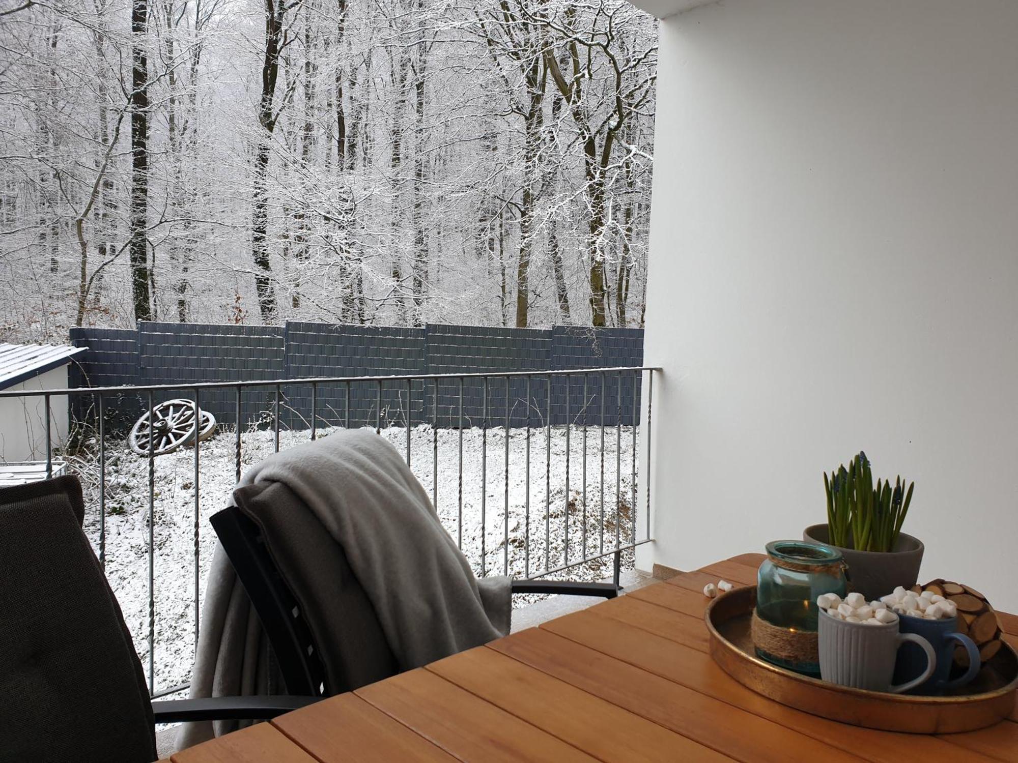 Fewo Winter In Der Villa Waldrand Mit Zwei Balkonen Bad Wünnenberg المظهر الخارجي الصورة
